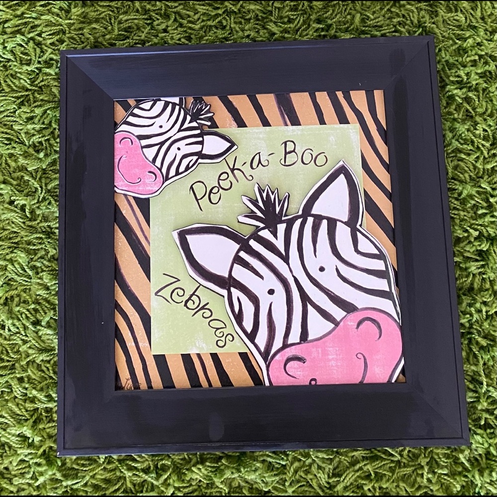 4/$30 Nursery Zoo Animal Decor Pictures Frames
